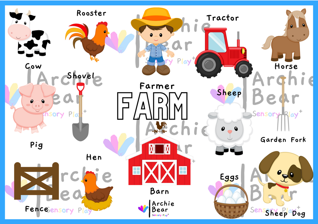 Farm Fun - Coloured Poster