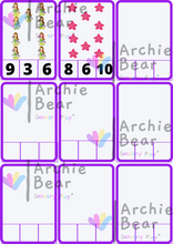 Load image into Gallery viewer, Mermaid - Number Card Activity
