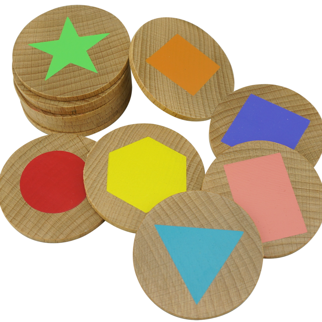 The Freckled Frog - Shapes Wooden Matching Pairs