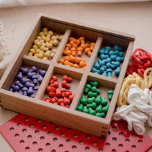 Load image into Gallery viewer, QToys - Froebel Peg and Lacing Board
