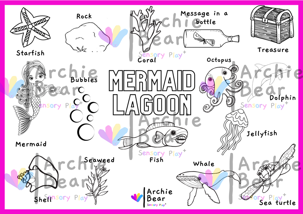 Mermaid - Colouring In Sheet