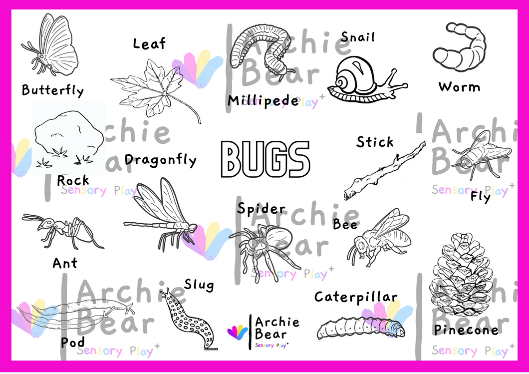 Minibeasts - Colouring In Sheet