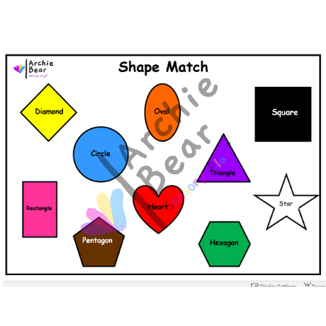 Copy of Colour & Shapes - Shape Match