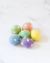 Load image into Gallery viewer, Tara Treasures - Felt Polka Dot Eggs (Set of 6)
