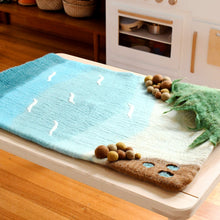 Load image into Gallery viewer, Tara Treasures - Sea and Rockpool Play Mat Playscape Large
