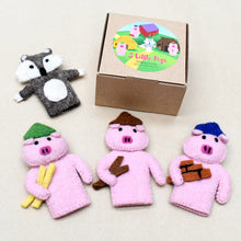 Load image into Gallery viewer, Tara Treasures - The Three Little Pigs, Finger Puppet Set
